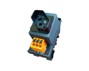 Tomada P/trilho 2p+T 10A Weidmuller (PUSH-IN)